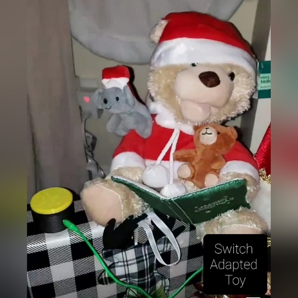 Switch Adapted Santa Bear Toy for a Special Needs Child, Talks and moves, - Picture 4 of 4